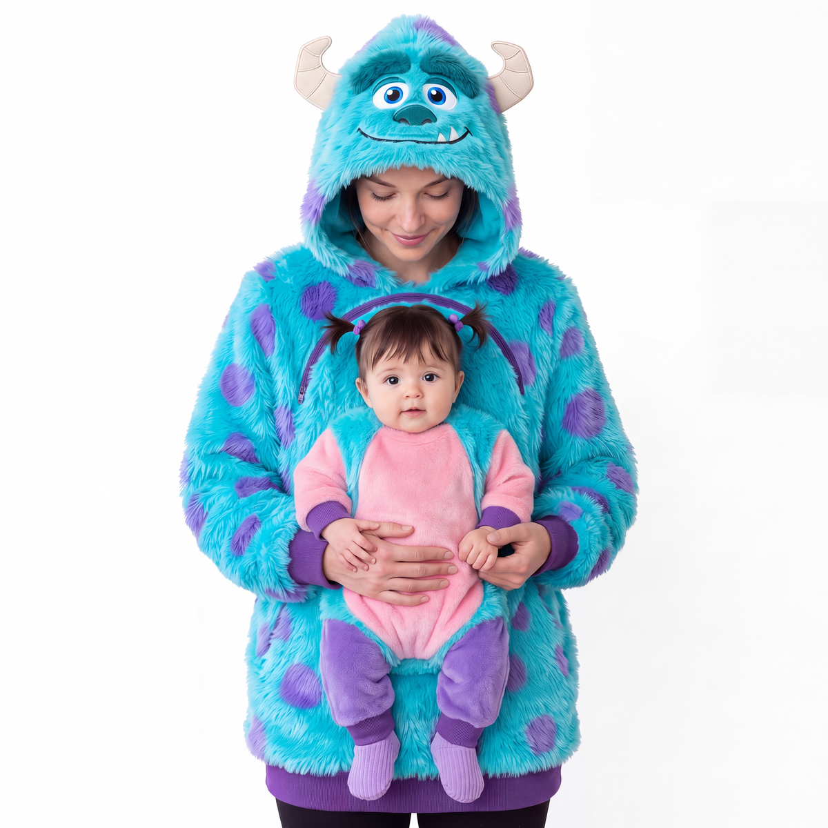 Peekaboo Pouch baby carrier hoodie