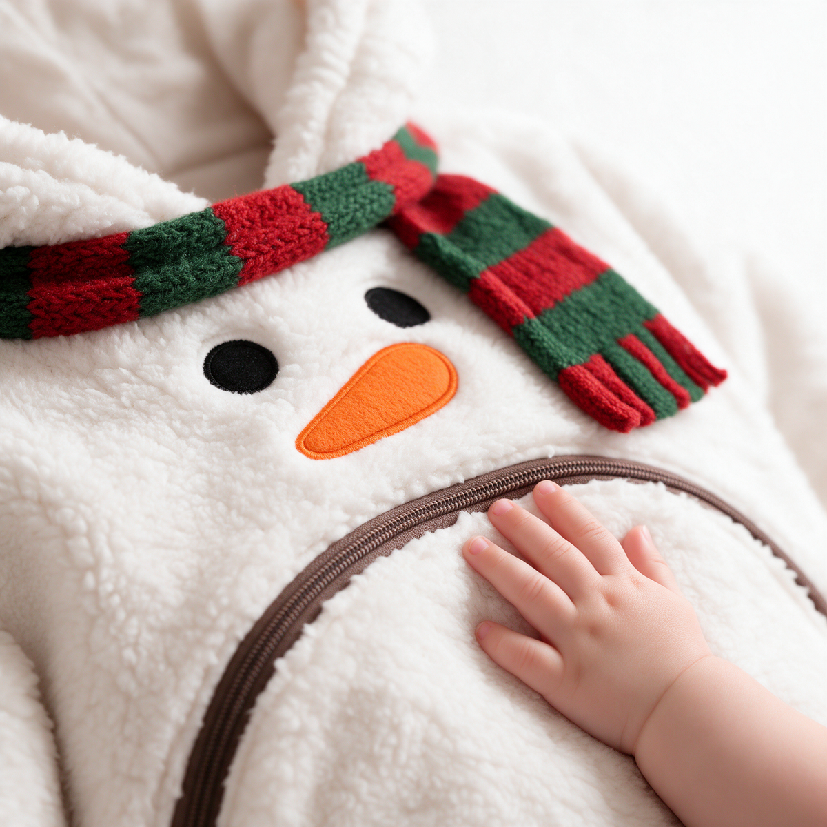 Snow Snug sherpa detail