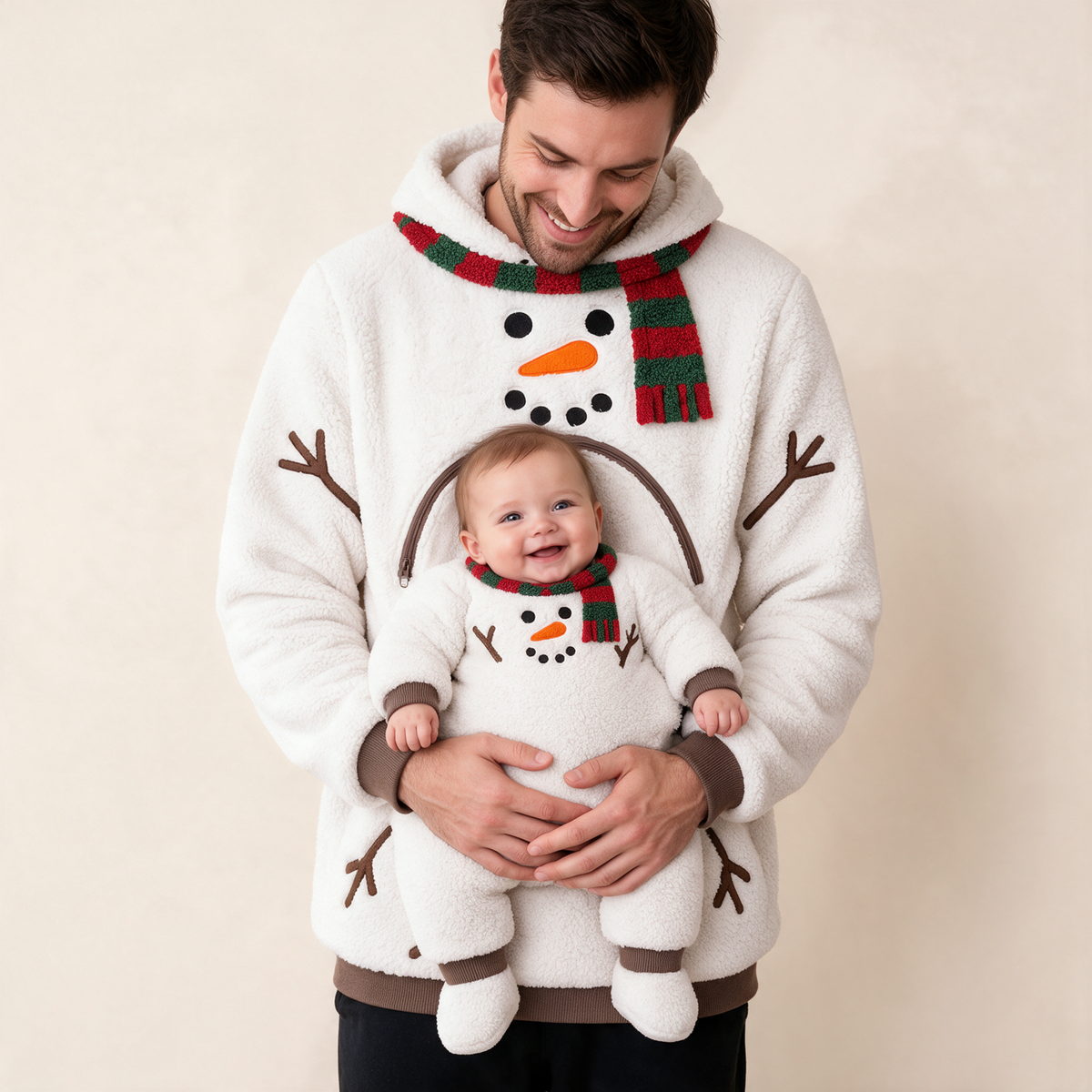 Dad wearing Snow Snug